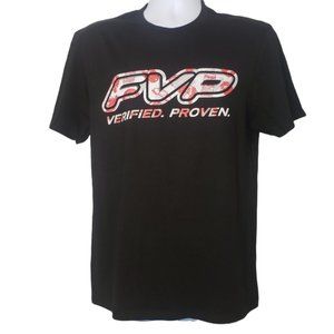 FVP PREFERRED BATTERY OF NHRA BLACK T SHIRT SIZE MEDIUM